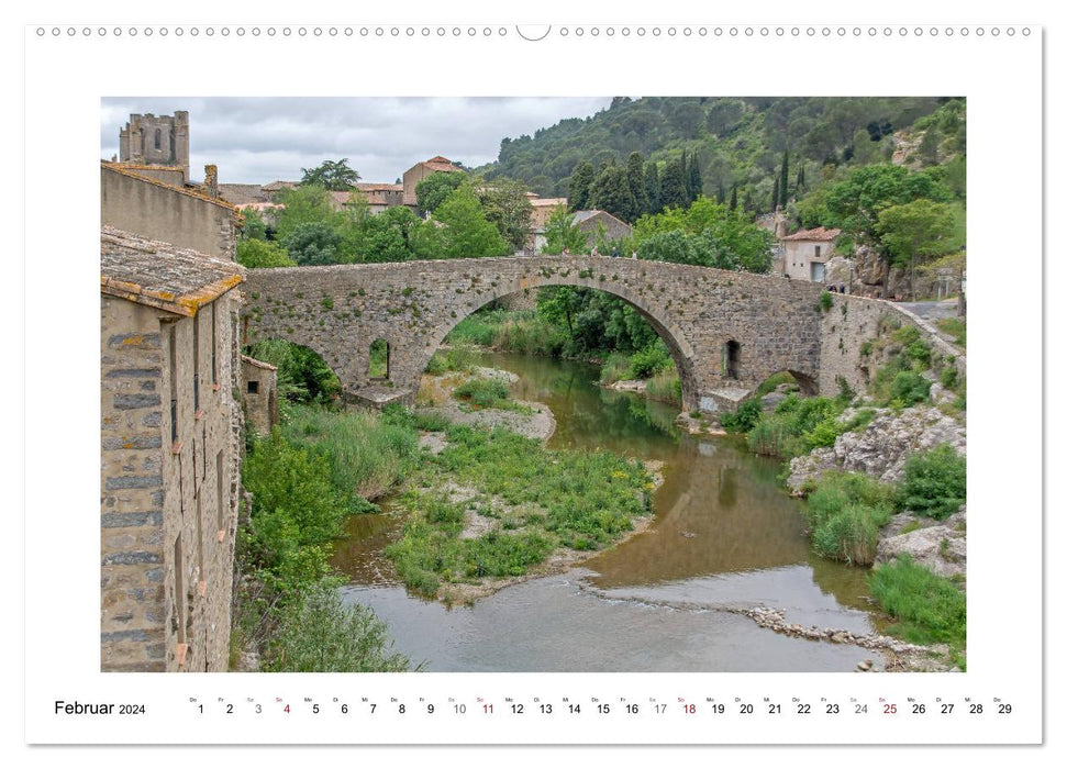 Occitanie - Pays Cathare (Calvendo Premium Calendrier mural 2024) 
