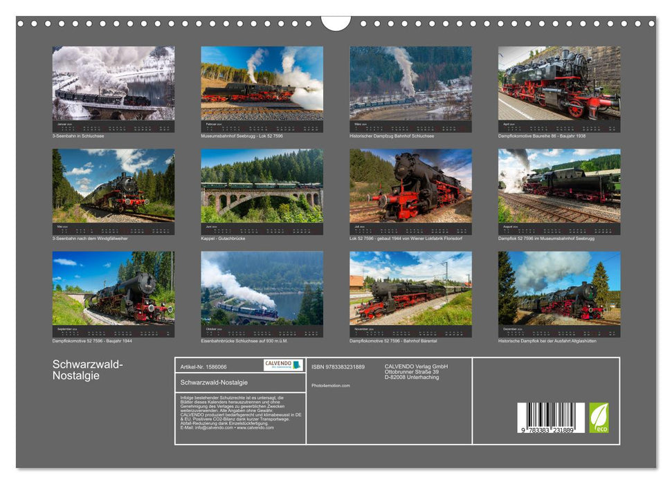 Black Forest nostalgia (CALVENDO wall calendar 2024) 