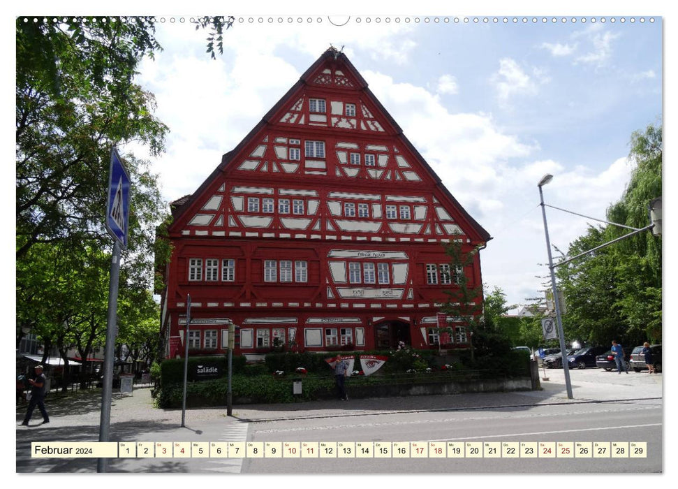 Stadtbummel durch Kirchheim unter Teck (CALVENDO Premium Wandkalender 2024)