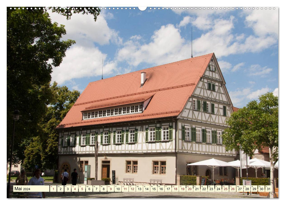 Promenade en ville à Kirchheim unter Teck (Calendrier mural CALVENDO Premium 2024) 