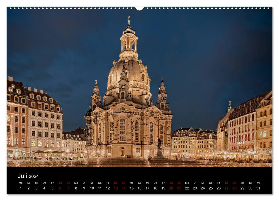 Dresden and the surrounding area (CALVENDO Premium Wall Calendar 2024) 