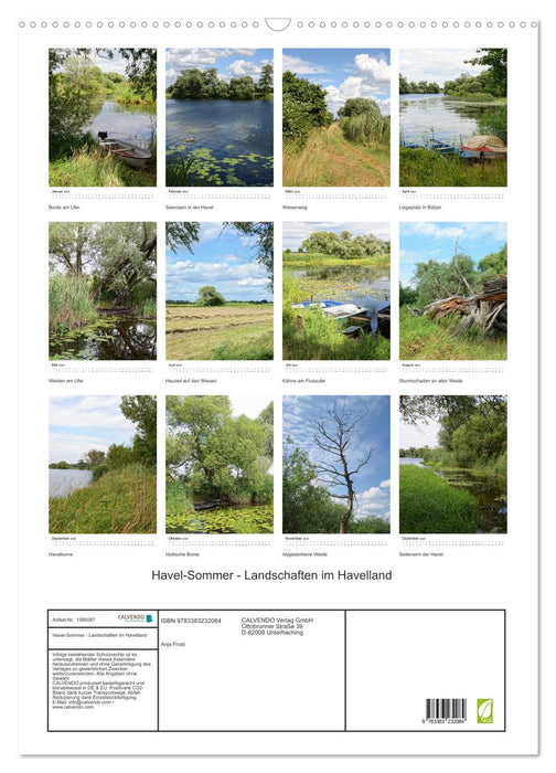 Havel Summer - Landscapes in Havelland (CALVENDO Wall Calendar 2024) 