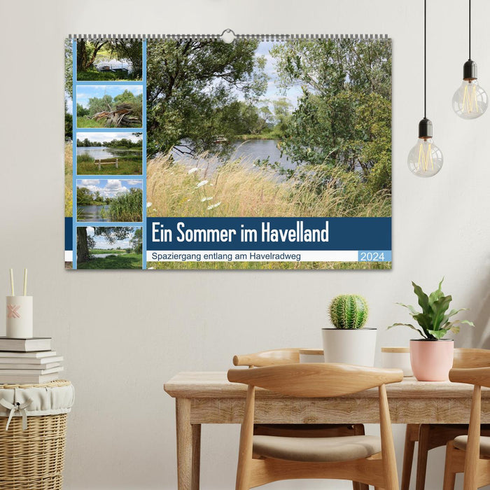 A summer in Havelland - walk along the Havel cycle path (CALVENDO wall calendar 2024) 