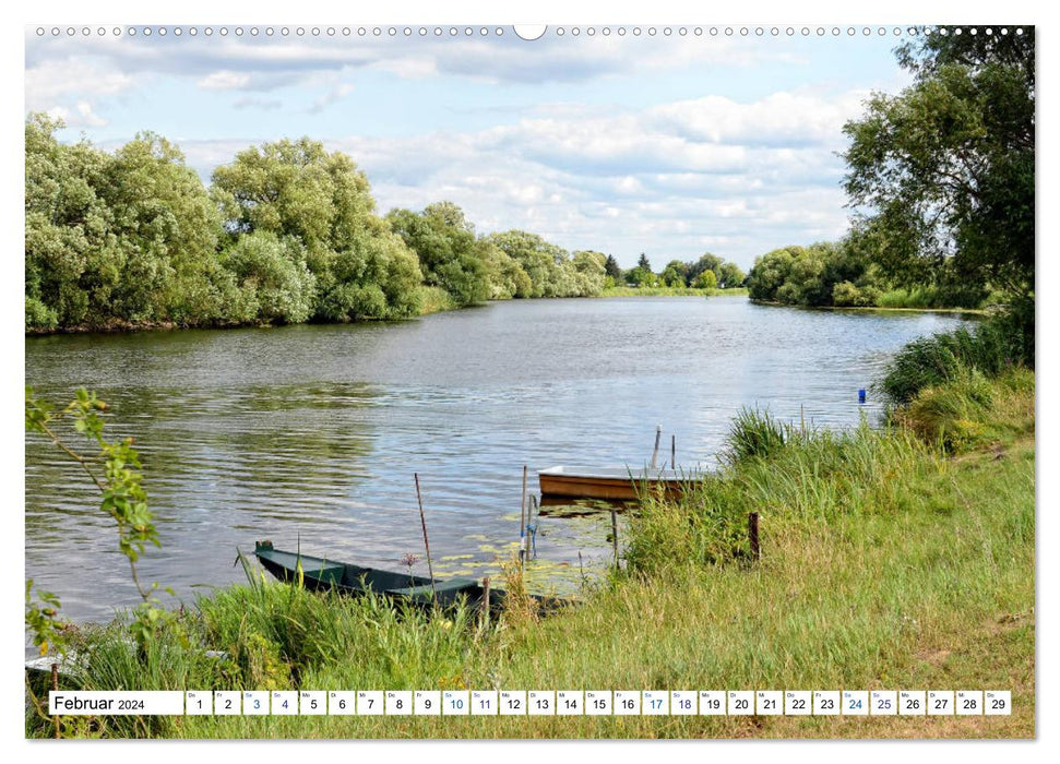 A summer in Havelland - walk along the Havel cycle path (CALVENDO wall calendar 2024) 