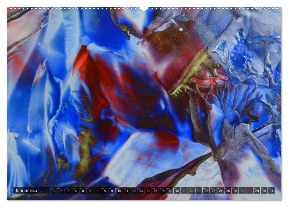 Aparte Encaustic (CALVENDO Wandkalender 2024)