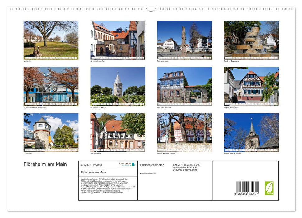 Flörsheim am Main by Frankfurt taxi driver Petrus Bodenstaff (CALVENDO Premium Wall Calendar 2024) 