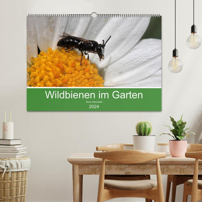 Wild bees in the garden (CALVENDO wall calendar 2024) 