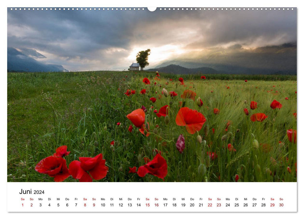 Graubünden - Land of 150 Valleys (CALVENDO Premium Wall Calendar 2024) 