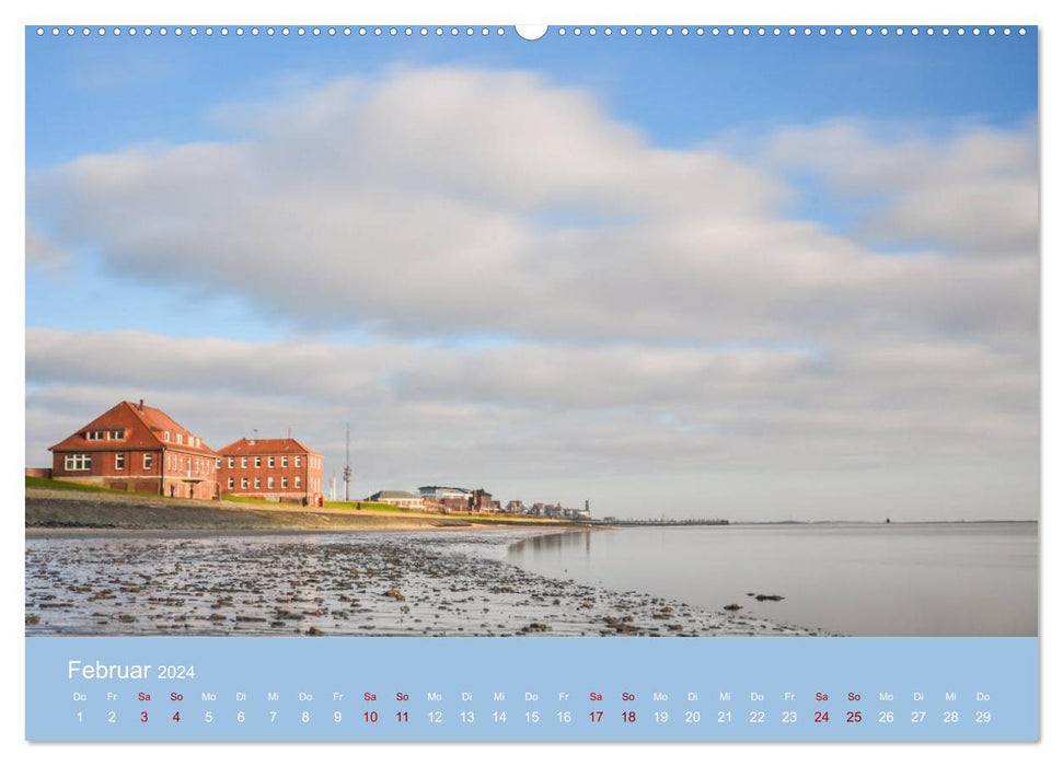 Wilhelmshaven - sun, coast and sea (CALVENDO wall calendar 2024) 