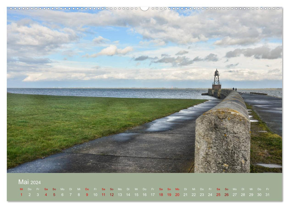 Wilhelmshaven - sun, coast and sea (CALVENDO wall calendar 2024) 