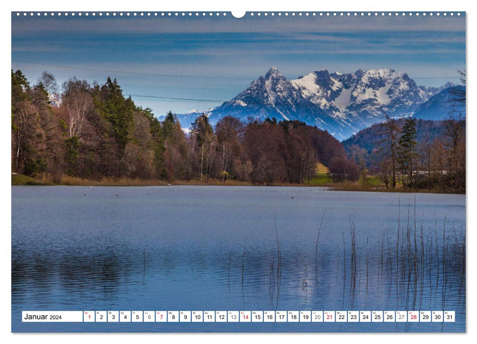 Tiroler Geschichten - Die idyllischen Seen bei Kramsach (CALVENDO Premium Wandkalender 2024)