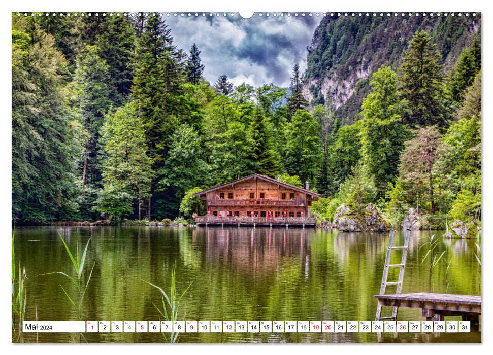 Tyrolean Stories - The idyllic lakes near Kramsach (CALVENDO Premium Wall Calendar 2024) 