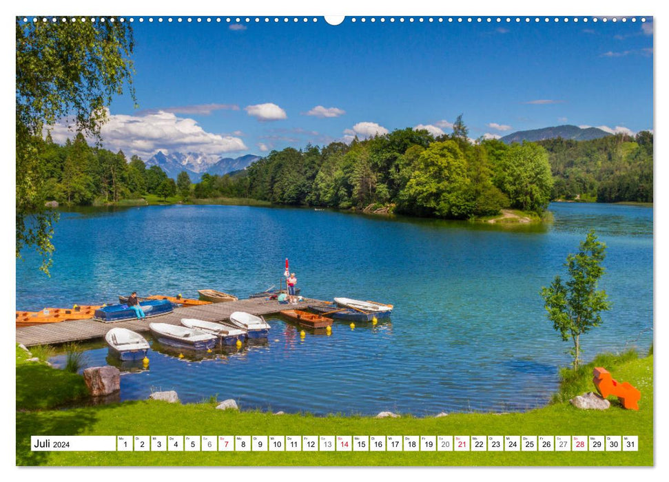Tiroler Geschichten - Die idyllischen Seen bei Kramsach (CALVENDO Premium Wandkalender 2024)