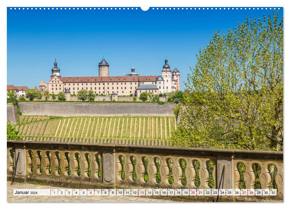 WÜRZBURG Historical City Heart (CALVENDO Premium Wall Calendar 2024) 