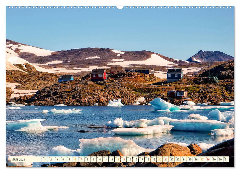 Reise nach Grönland (CALVENDO Premium Wandkalender 2024)
