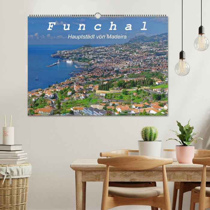 Funchal - Die Hauptstadt von Madeira (CALVENDO Wandkalender 2024)