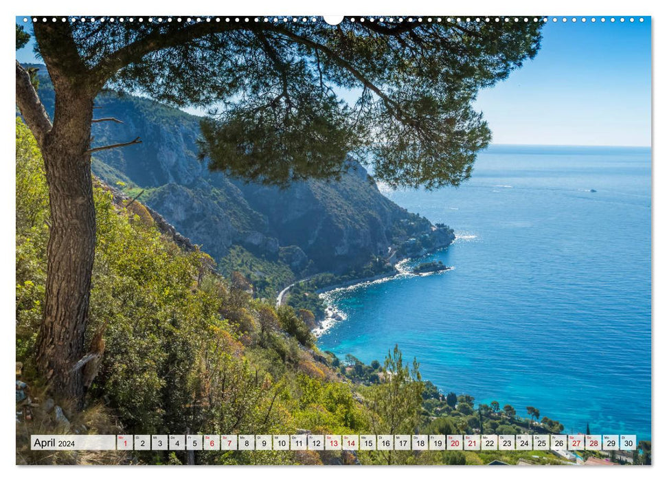CÔTE D'AZUR Enchanting Places (CALVENDO Premium Wall Calendar 2024) 