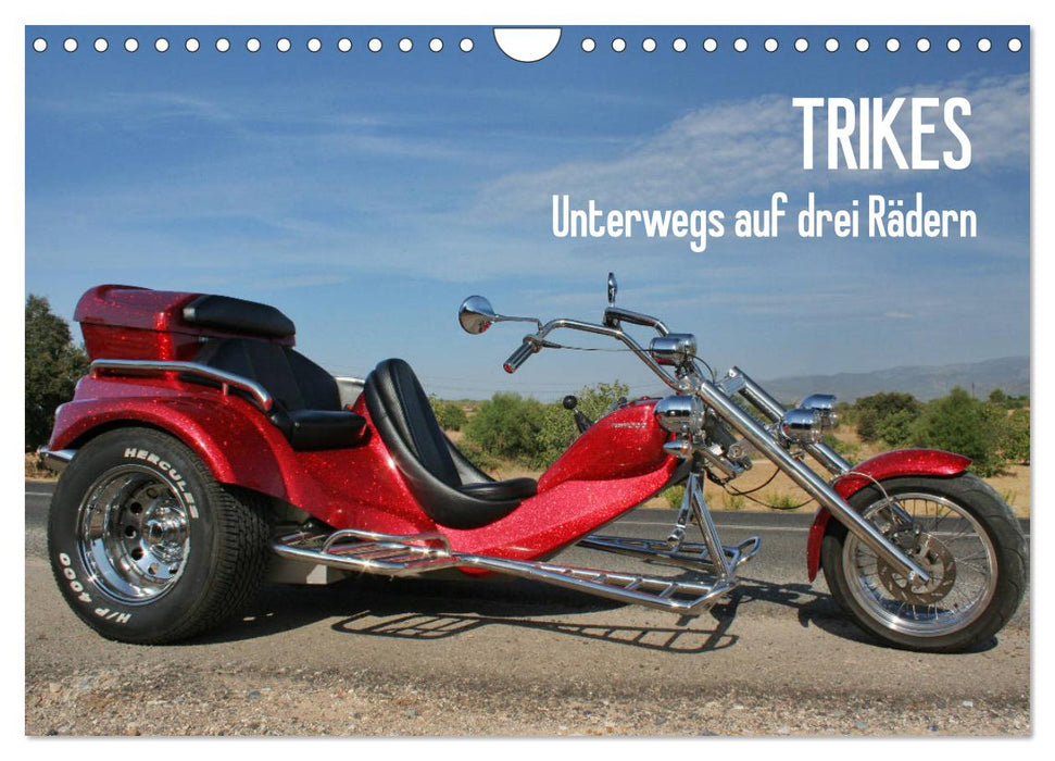 Trikes - traveling on three wheels (CALVENDO wall calendar 2024) 