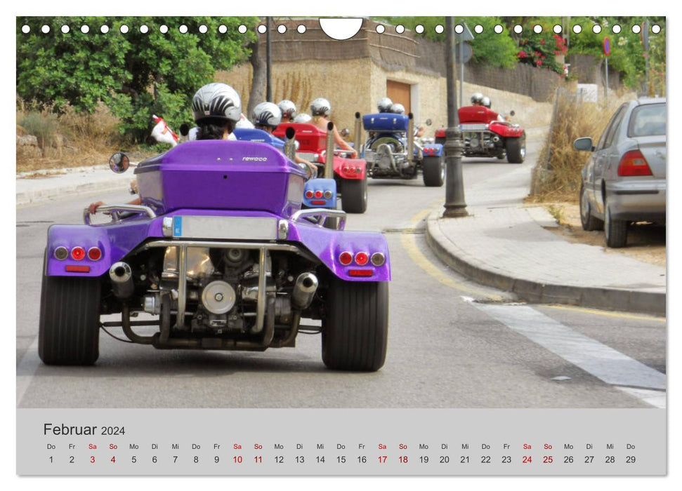 Tricycles - voyager sur trois roues (calendrier mural CALVENDO 2024) 