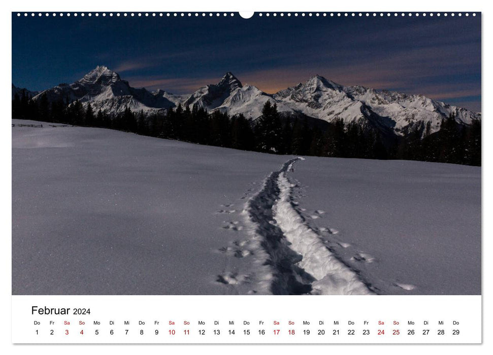 Graubünden - Land der 150 Täler (CALVENDO Wandkalender 2024)