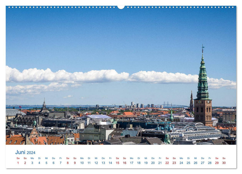 Beautiful Copenhagen (CALVENDO Premium Wall Calendar 2024) 