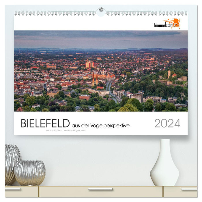 BIELEFELD from a bird's eye view (CALVENDO Premium Wall Calendar 2024) 