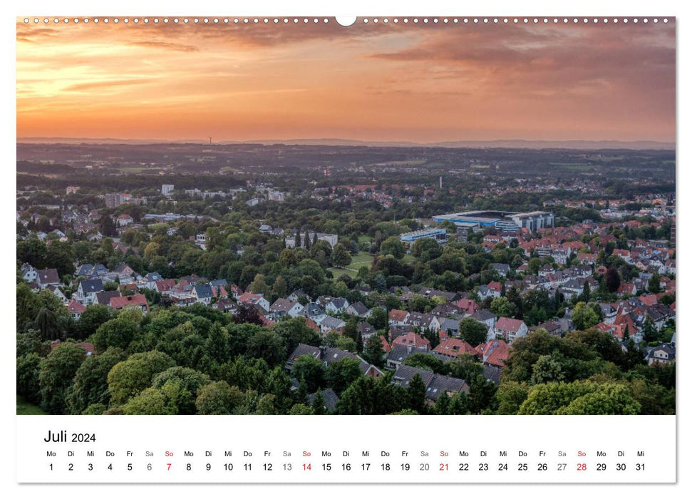 BIELEFELD from a bird's eye view (CALVENDO Premium Wall Calendar 2024) 