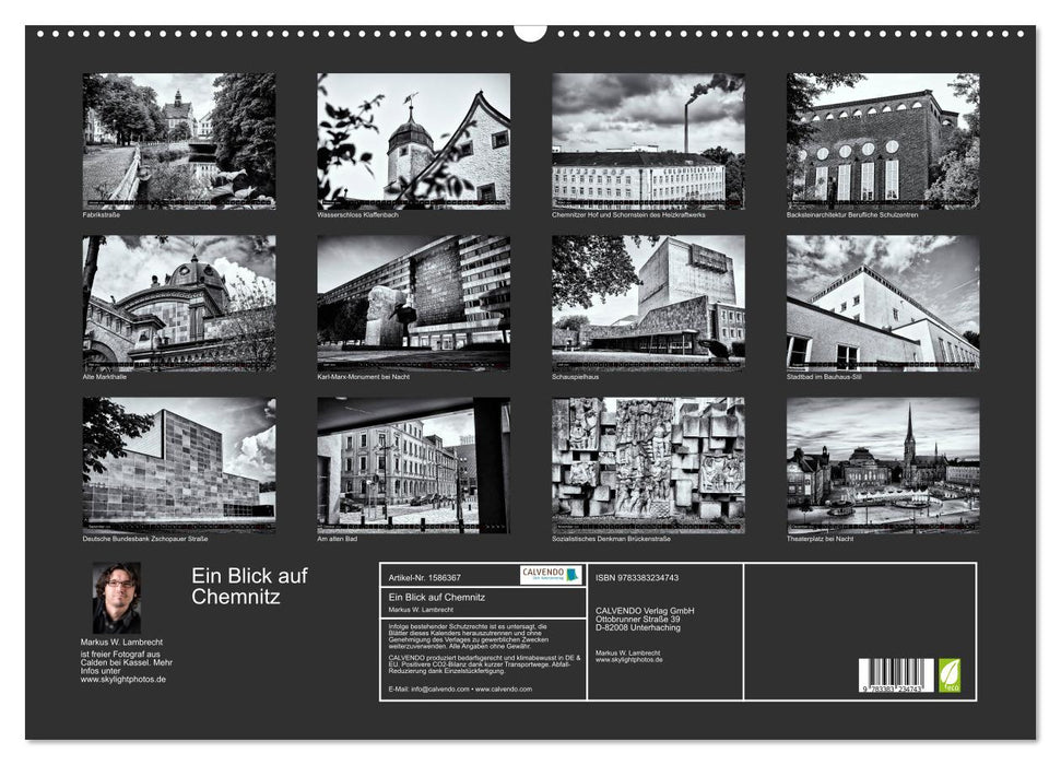 Ein Blick auf Chemnitz (CALVENDO Wandkalender 2024)