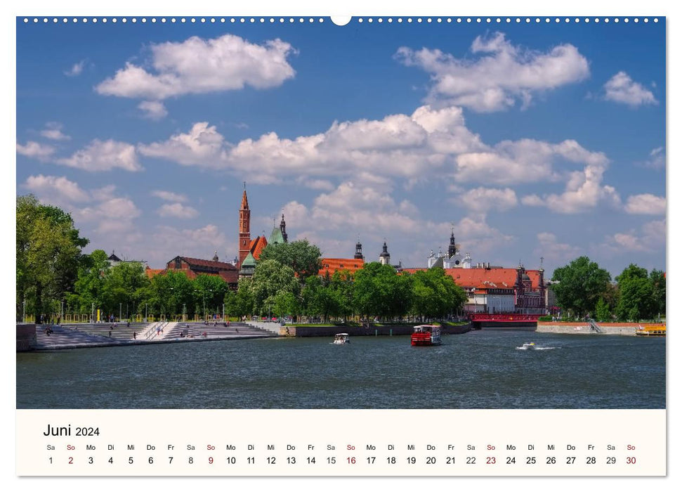 The Cathedral Island - Historical Center of the City of Wroclaw (CALVENDO Wall Calendar 2024) 