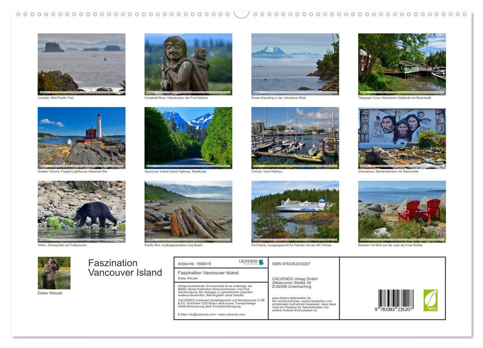 Faszination Vancouver Island (CALVENDO Premium Wandkalender 2024)