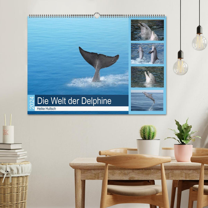Le monde des dauphins (Calendrier mural CALVENDO 2024) 