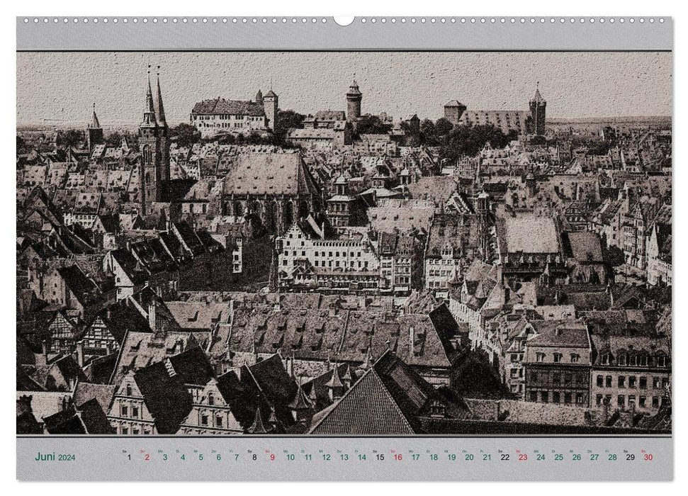 Nürnberg, alte Postkarten neu interpretiert (CALVENDO Premium Wandkalender 2024)