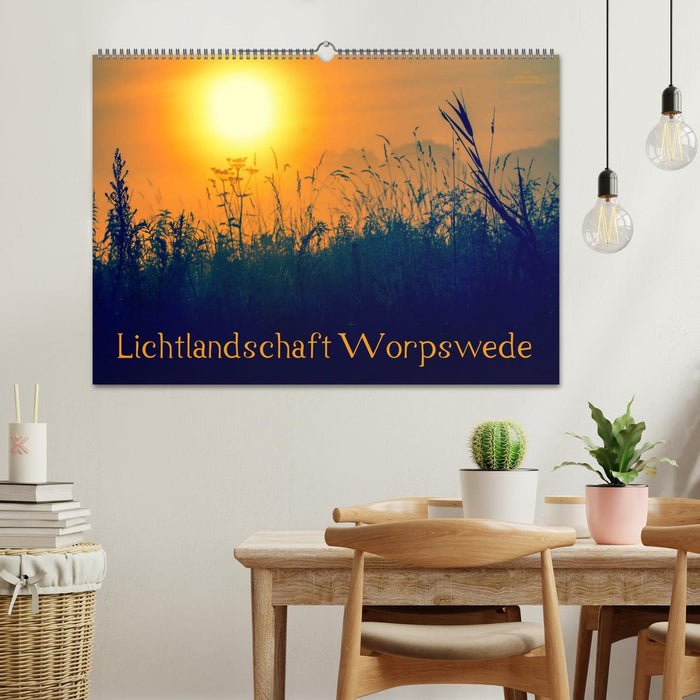 Lichtlandschaft Worpswede (CALVENDO Wandkalender 2024)