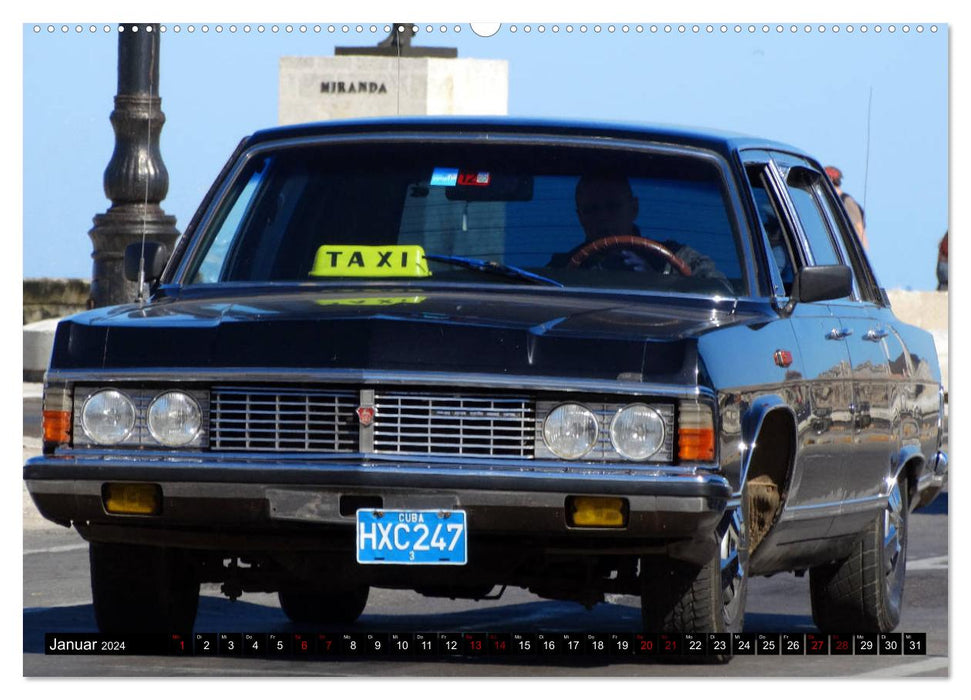 Russische Oldtimer (CALVENDO Wandkalender 2024)