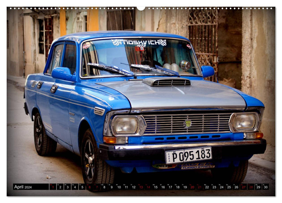 Russische Oldtimer (CALVENDO Wandkalender 2024)