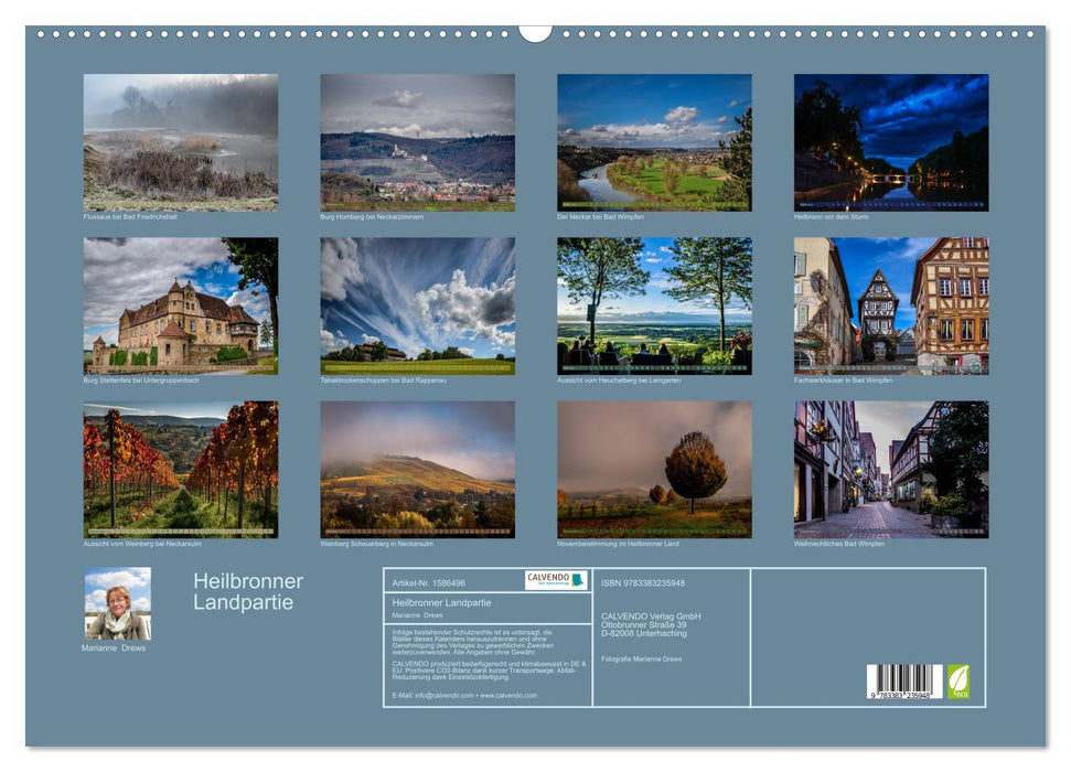 Heilbronn Countryside (CALVENDO Wall Calendar 2024) 