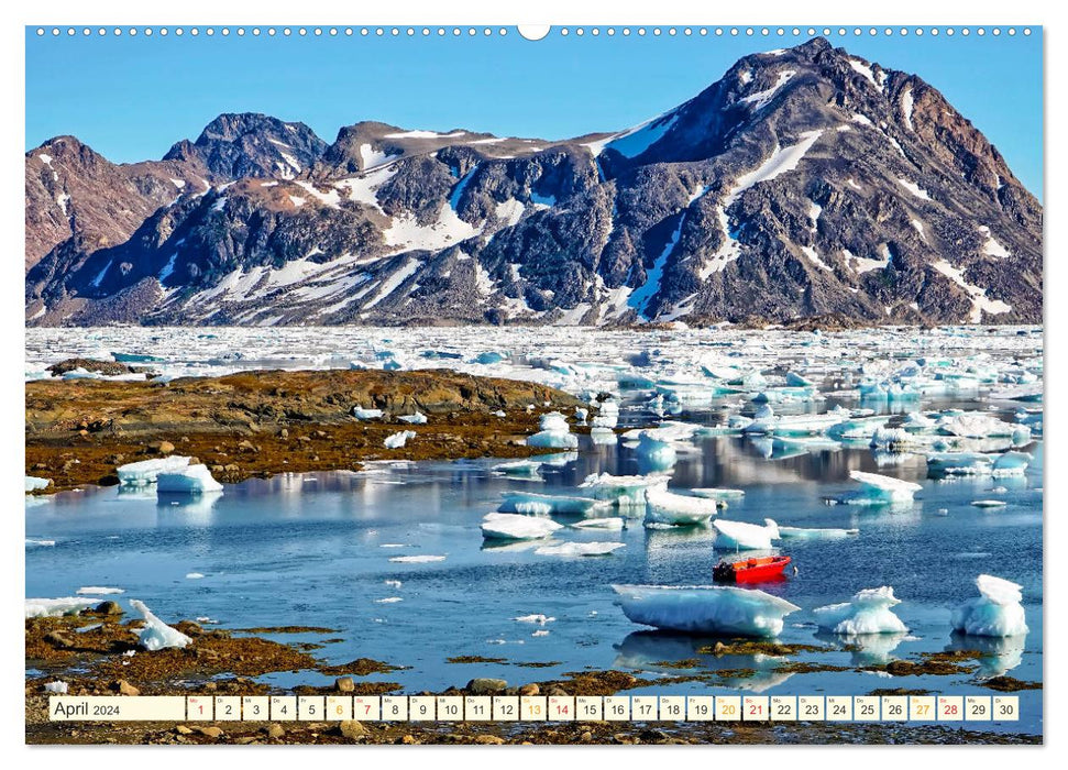 Reise nach Grönland (CALVENDO Wandkalender 2024)