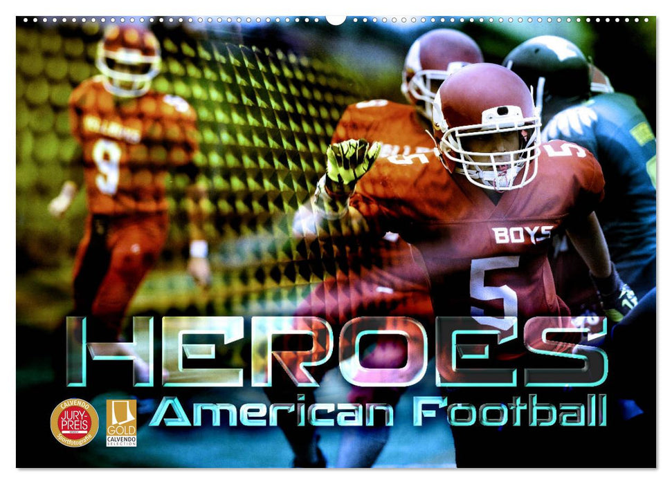 HEROES - American Football (CALVENDO wall calendar 2024) 