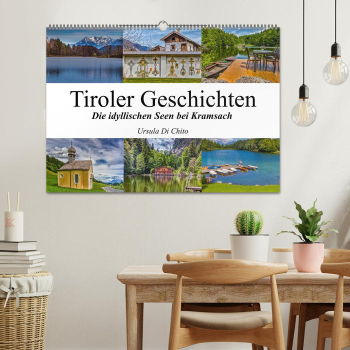 Tiroler Geschichten - Die idyllischen Seen bei Kramsach (CALVENDO Wandkalender 2024)