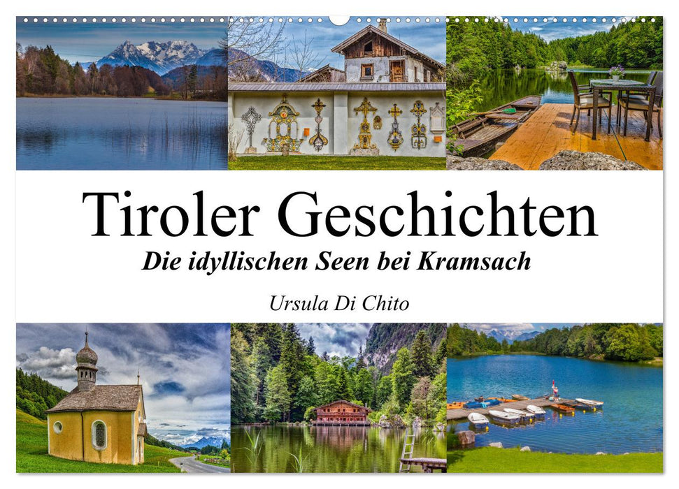 Tiroler Geschichten - Die idyllischen Seen bei Kramsach (CALVENDO Wandkalender 2024)