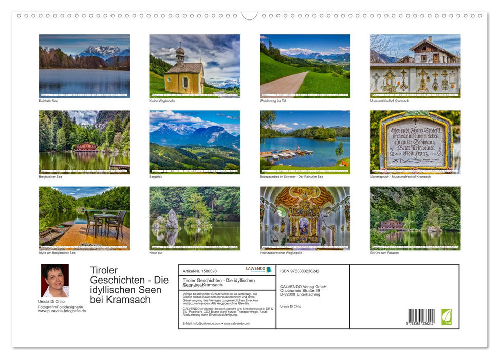 Tyrolean stories - The idyllic lakes near Kramsach (CALVENDO wall calendar 2024) 