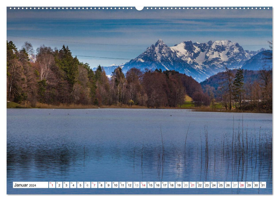 Tyrolean stories - The idyllic lakes near Kramsach (CALVENDO wall calendar 2024) 