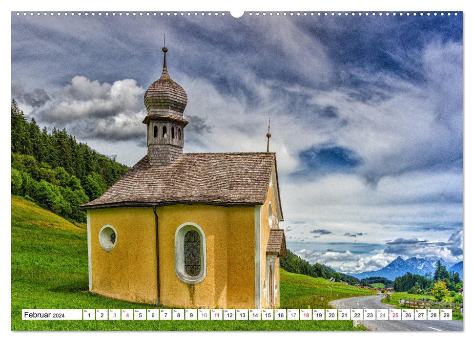 Tiroler Geschichten - Die idyllischen Seen bei Kramsach (CALVENDO Wandkalender 2024)