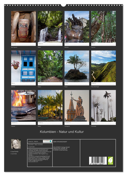 Colombie - Nature et Culture (Calendrier mural CALVENDO Premium 2024) 