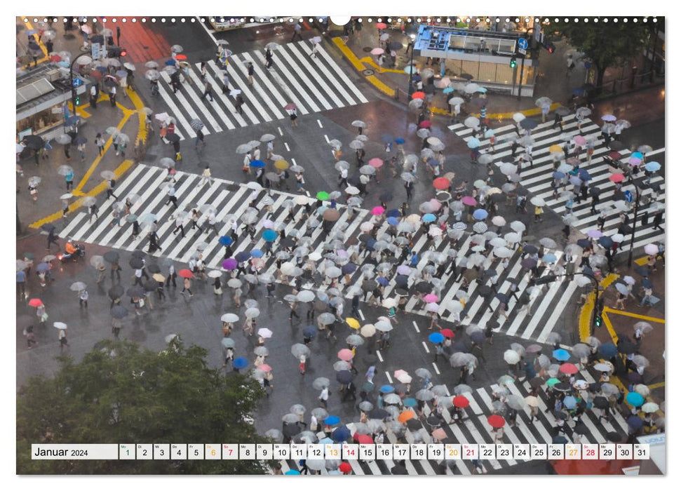 Japon - Tokyo, Yokohama, Nagasaki (Calendrier mural CALVENDO 2024) 