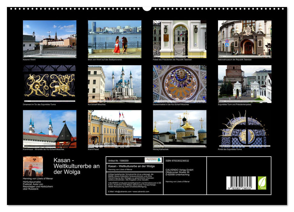 Kasan- Weltkulturerbe an der Wolga (CALVENDO Premium Wandkalender 2024)