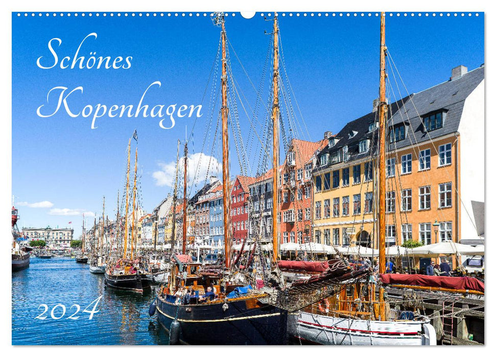 Belle Copenhague (calendrier mural CALVENDO 2024) 