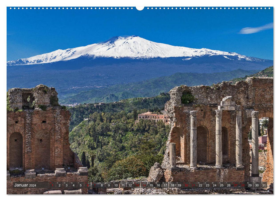 Widersprüchliches Sizilien (CALVENDO Premium Wandkalender 2024)