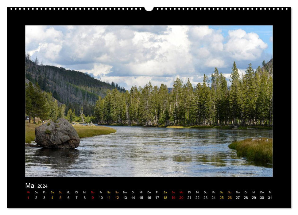 Yellowstone - Wunder der Natur (CALVENDO Wandkalender 2024)