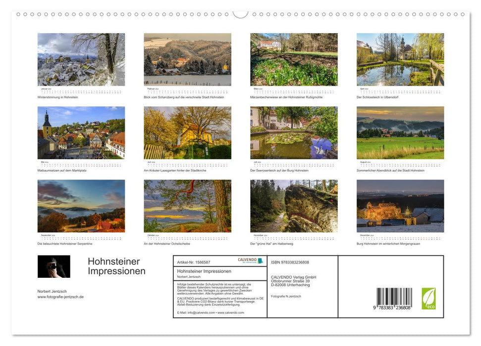 Hohnsteiner Impressionen (CALVENDO Premium Wandkalender 2024)